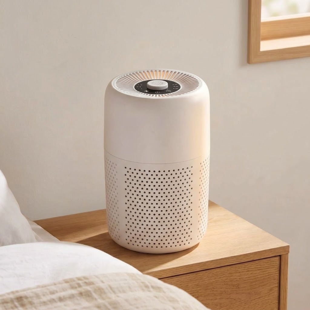 Von Air Purifier Mini on a bedside table