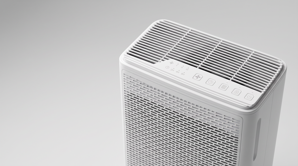 Von Air Purifier top with its touch controls